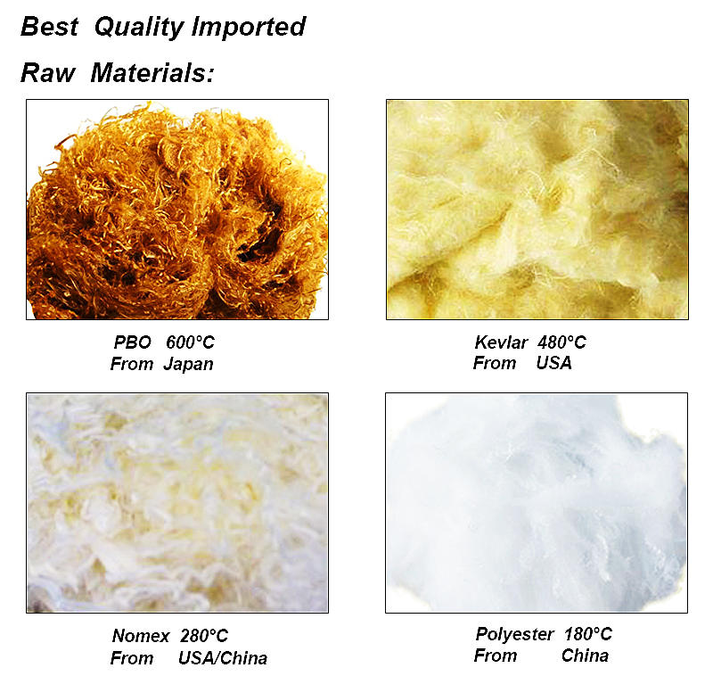 PBO Nomex Kevlar Polyester fiber