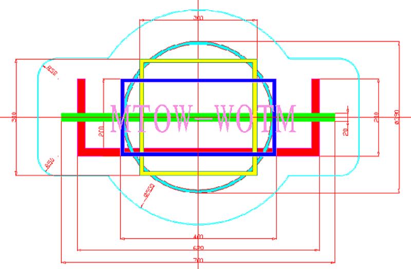 Aluminum profile diagonal