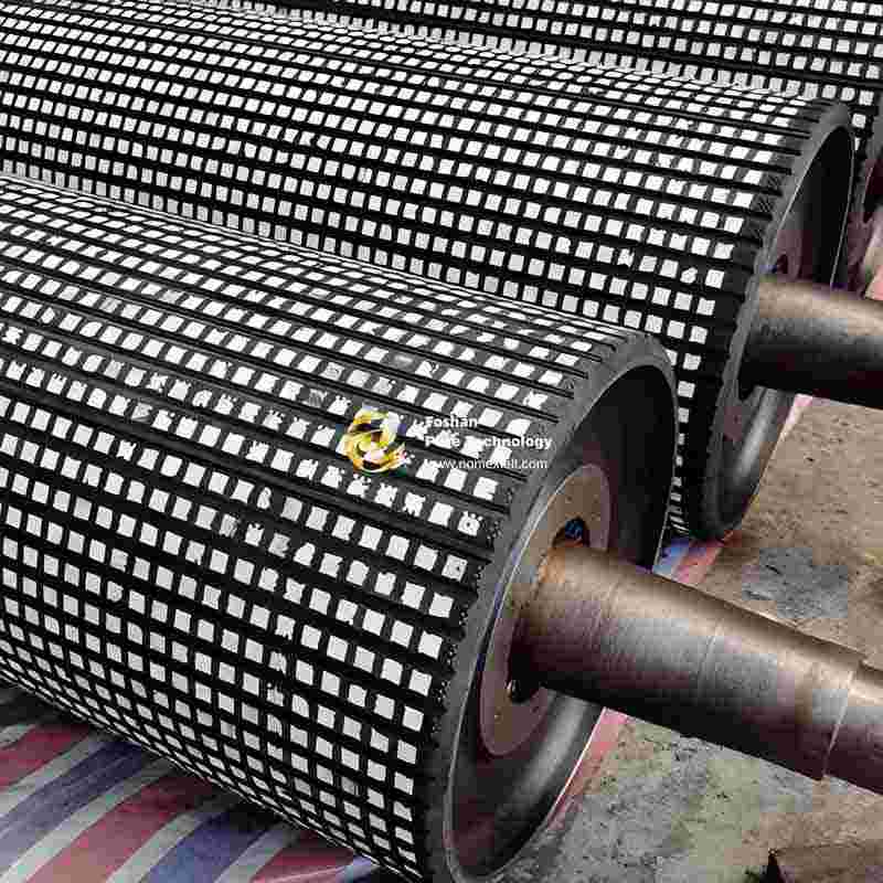 Ceramic coated roller covers