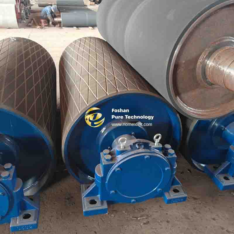 Rubber coated roller covers
