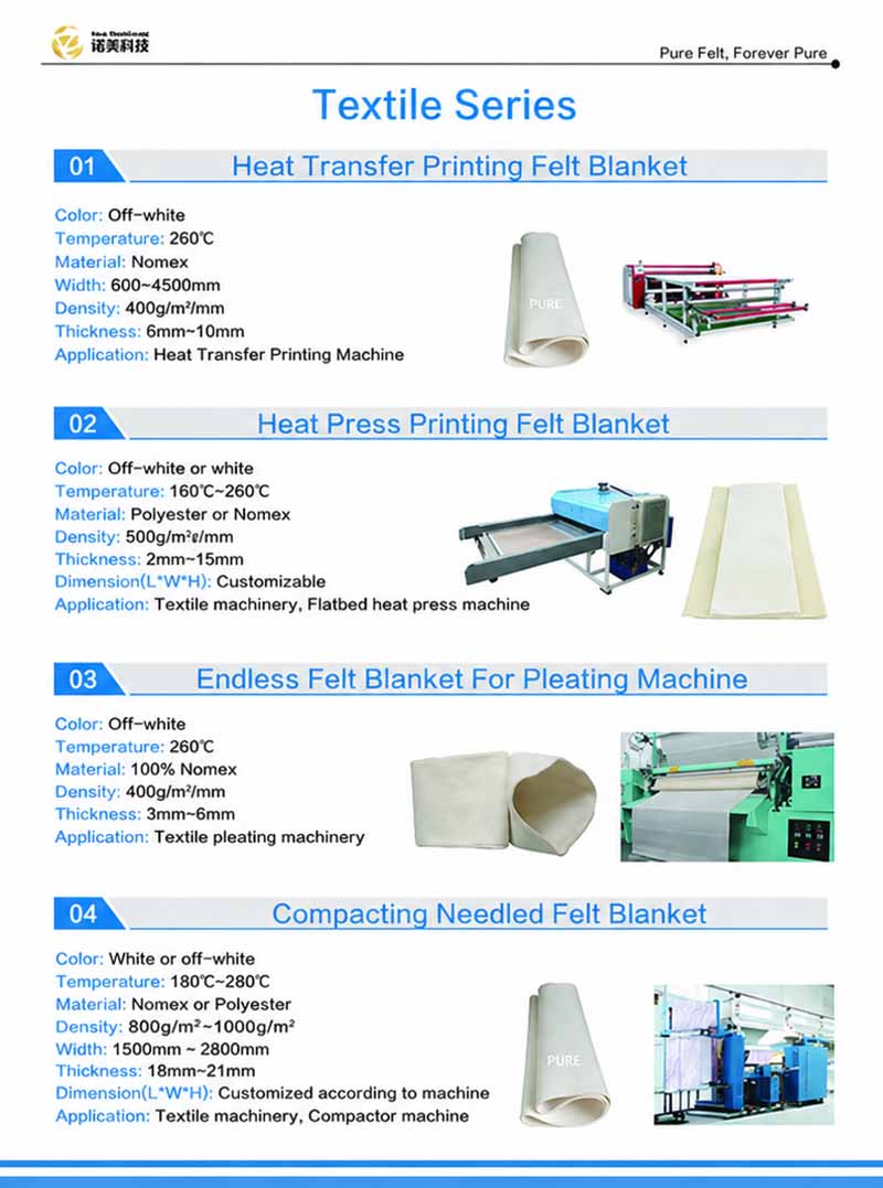 Textile felt products