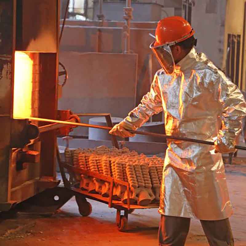 Aluminized thermal insulation clothing