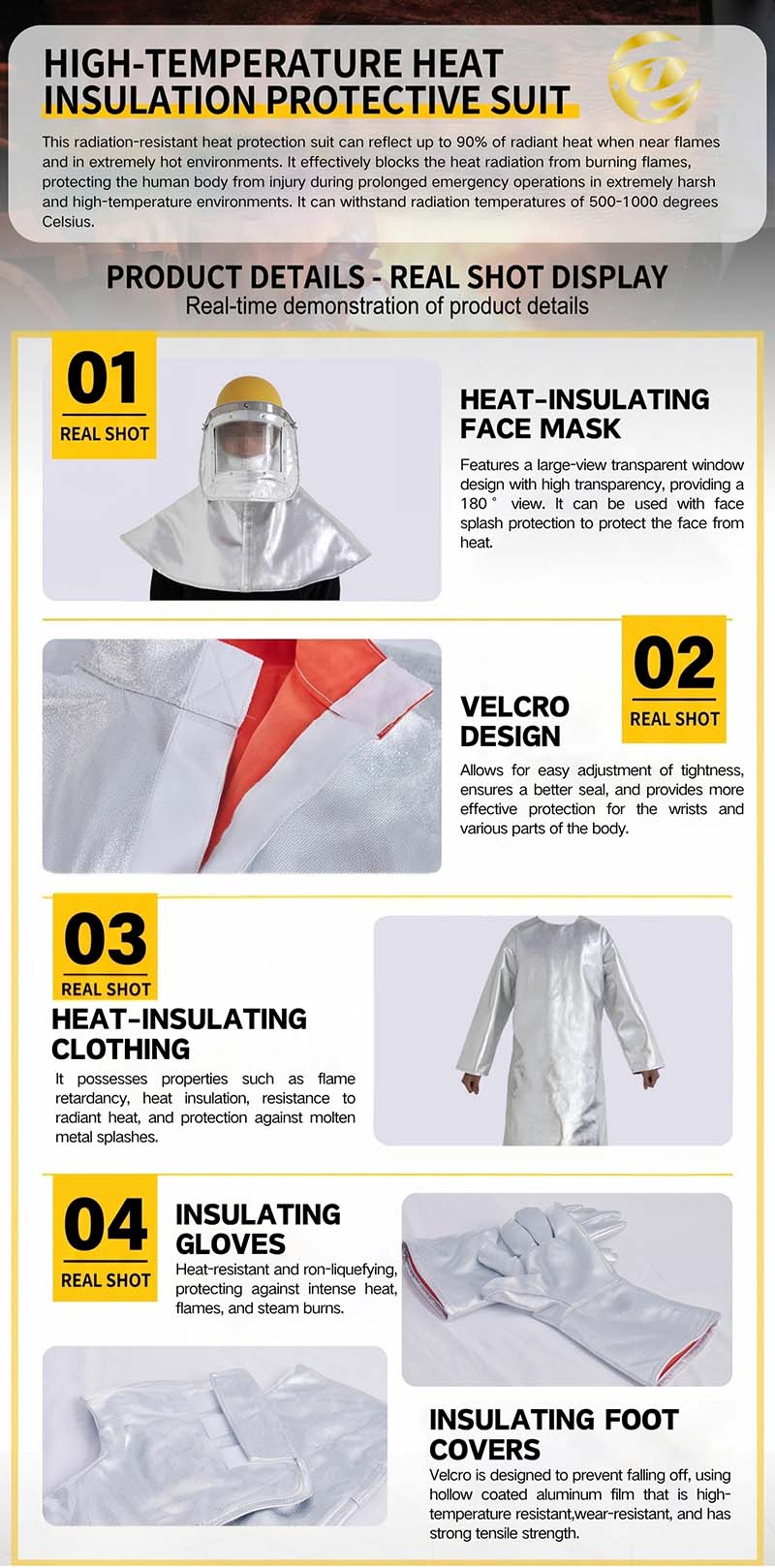heat protection cloth detail